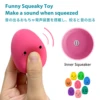 SCGK bouncy egg Dog Toys Funny Ball Squeaky Latex Bouncy Egg with Squeaker for Puppy Small Pet Dogs Soft Rubber Sound 2
