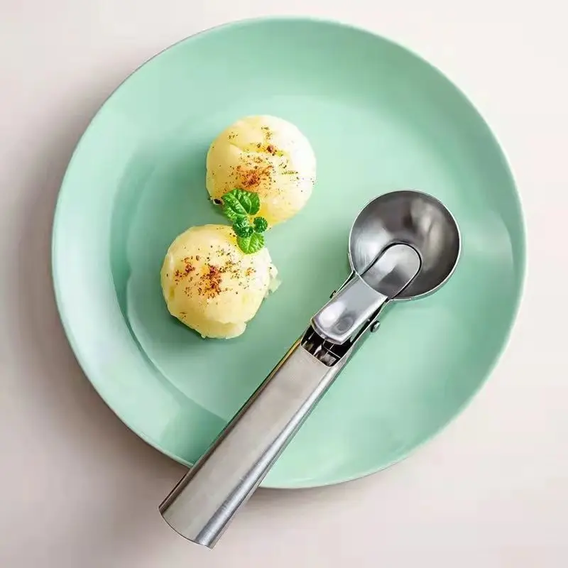 

430 Stainless Steel Kitchen Tools Ice Cream Scoops Resilient Design