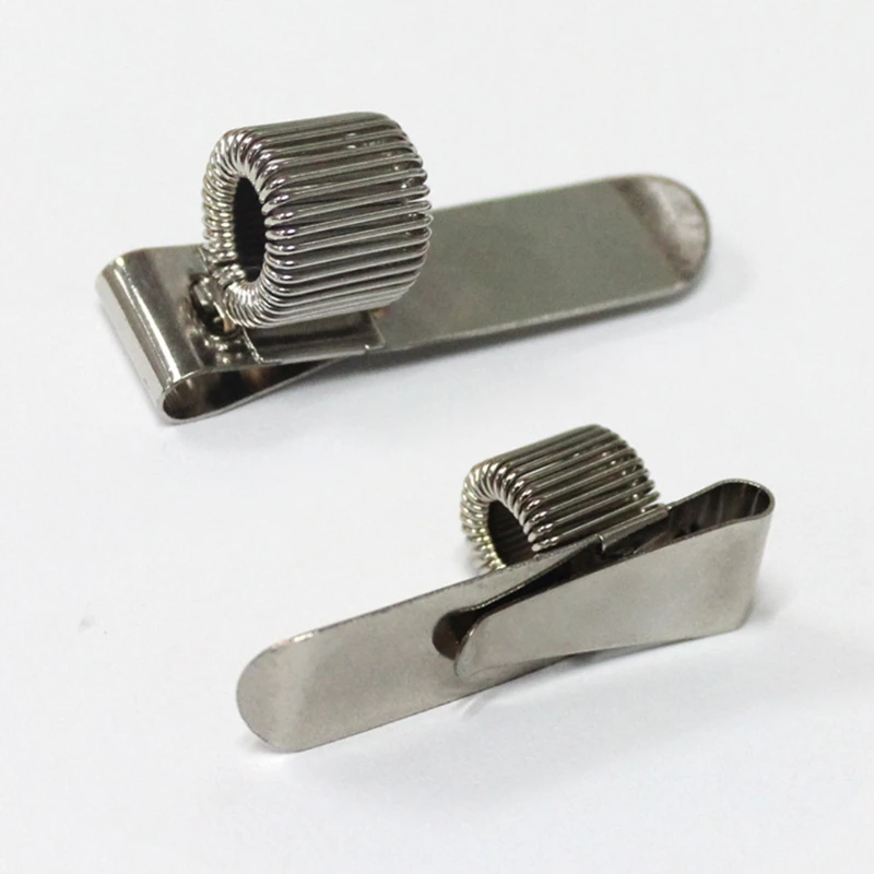 Compact and Flexible Portable Metal Pen Holder for Notebooks and Clipboards