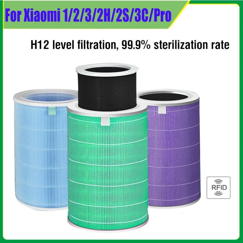 Air Filter For Xiaomi Air Purifier Mi 1 / 2 / 3 2C 2H 2S 3C 3H Pro Purifier H12 HEPA Filter Anti Bacteria Formaldehyde air filter
