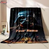 Customize Your Star Wars Blanket Personalized Name Customized Blanket Darth Vader Sofa Office Four Seasons Blanket Special Gift 5