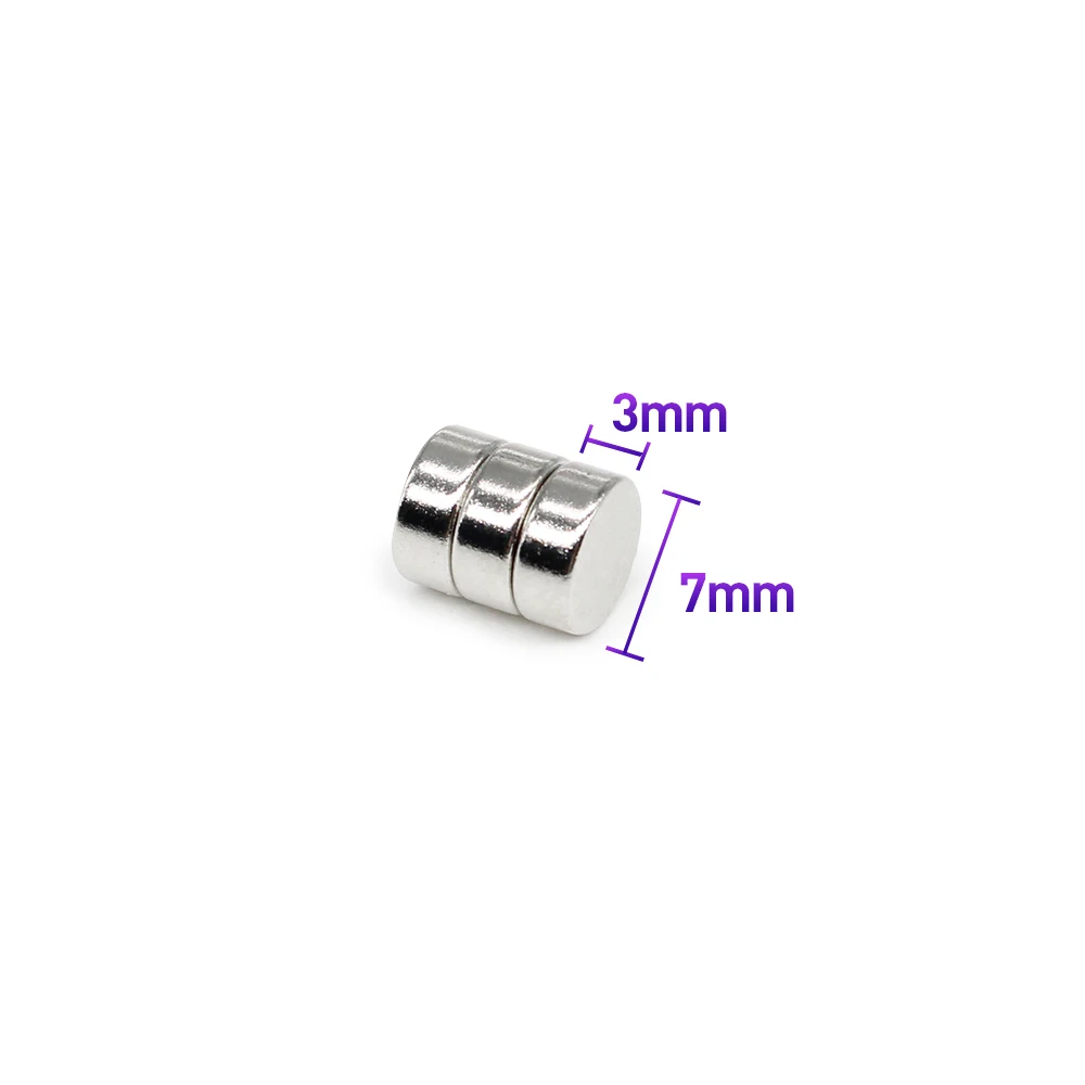 20/50/100/150/200/500PCS 7*3 mm Round Rare Earth Neodymium Magnet 7x3mm 7x3 Strong Small Magnetic Magnets For Craft 7mm x 3 |
