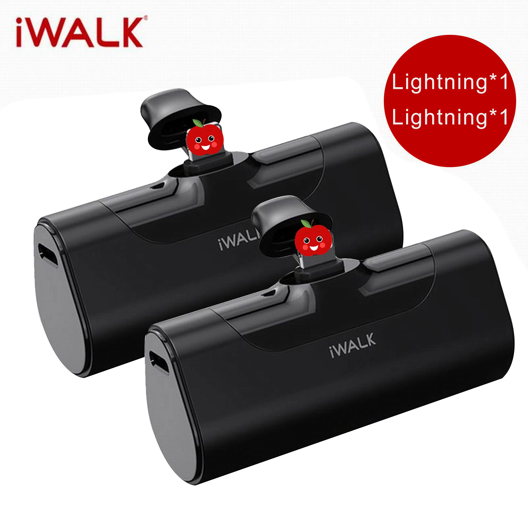 portable cell phone charger Iwalk Mini Power Bank 4500Mah Travel Portable Charger Business Type-C for apple interface Cute Powerbank For Xiaomi Phone usb c power bank Power Bank