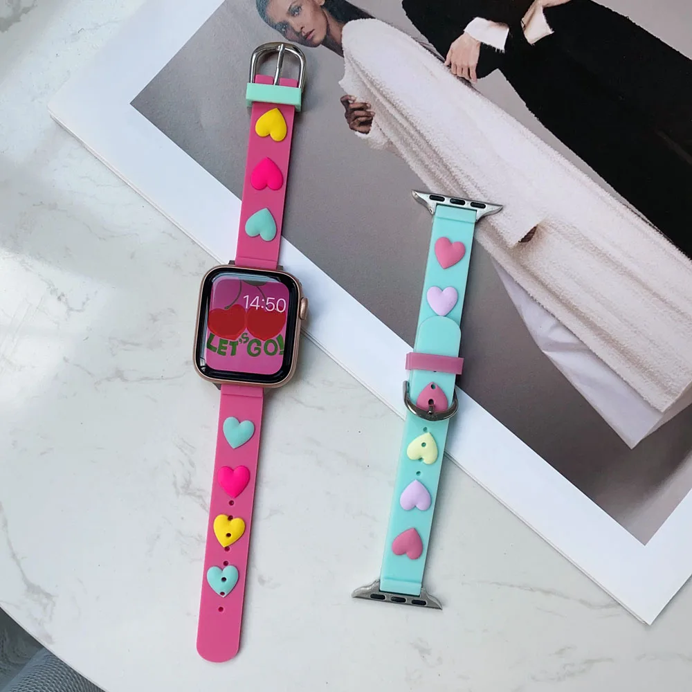 

Ремешок силиконовый для Apple Watch SE7 6 5 4 3 2 1 40 мм 44 мм 41 мм 45 мм