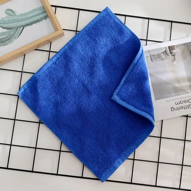 30x30cm Square Handkerchief Towels Plain Multi-color Hand Towel Portable Soft Quick Drying Mini Washcloth Absorbent Платок 핸드타올 4