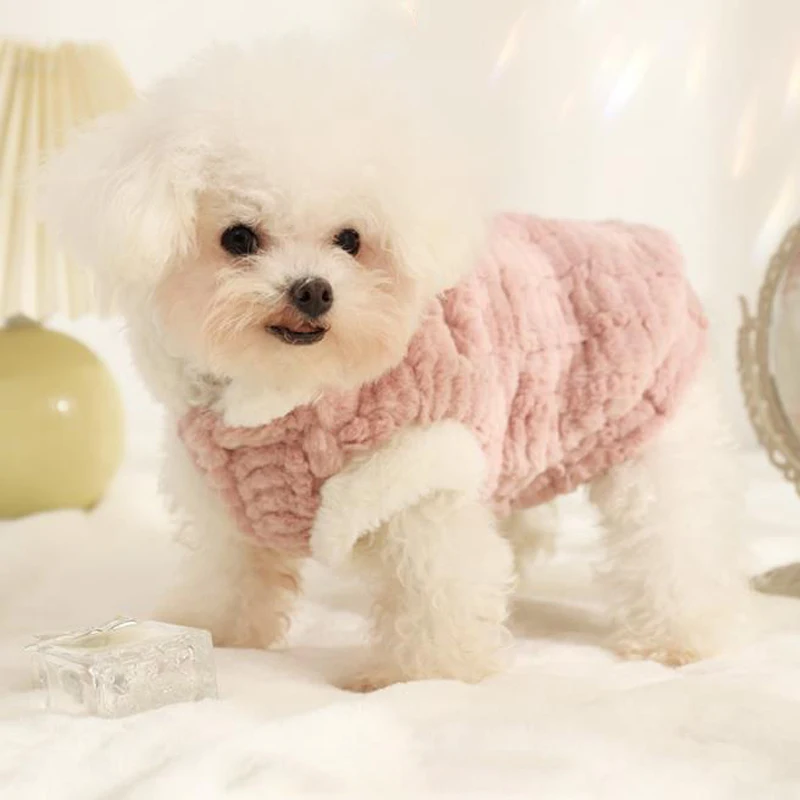 

1 Pcs New Small Dog Hair Prevention Hair Fashion Cute Warm Comfortable Soft Sleeveless Clothing Household Pet Supplies SSJ615