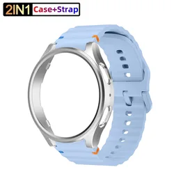Cinturino in silicone premium con custodia protettiva e protezione per lo schermo - Misura universale per orologi Samsung Galaxy