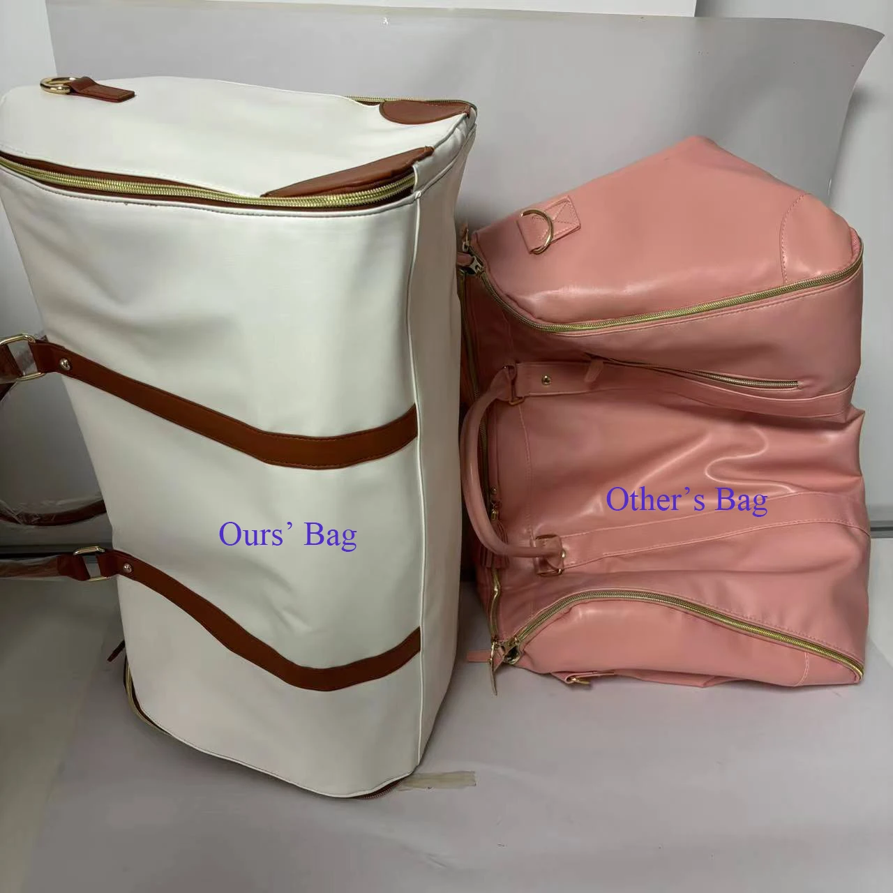 Customizable Letters New Women's Large PU Folding Suit Storage Bag Large Capacity Hand Luggage Bag Travel Bag Multi Function