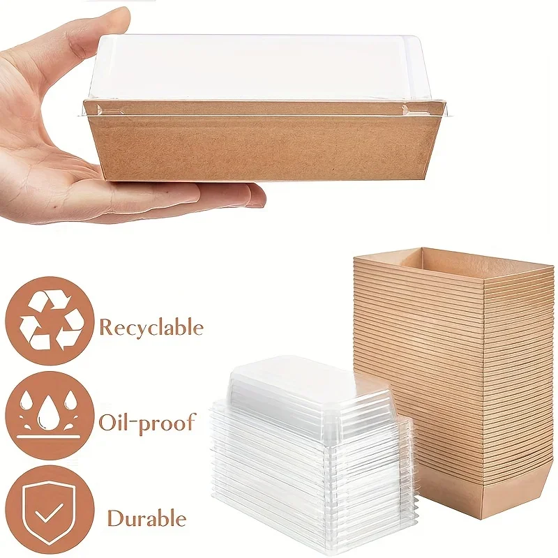 Sandwich box cake meat floss bento box baked desserts box100pcs