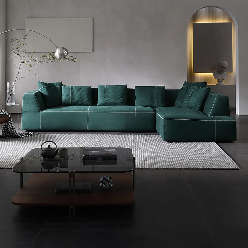

Corner large apartment living room simple modern fabric sofa