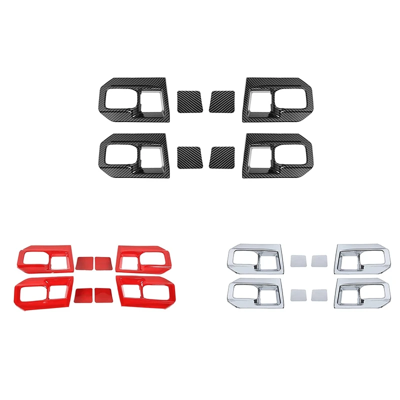 

Для Dodge RAM 1500 2011-2017 Внутренняя дверь Hanlde крышка чаши декоративная отделка наклейки, ABS