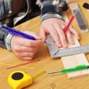 Solid Carpenter Pencil With Refill Lead And Built-in Sharpener For Deep Hole Mechanical Pencil Scribing Marking Woodworking Tool 2