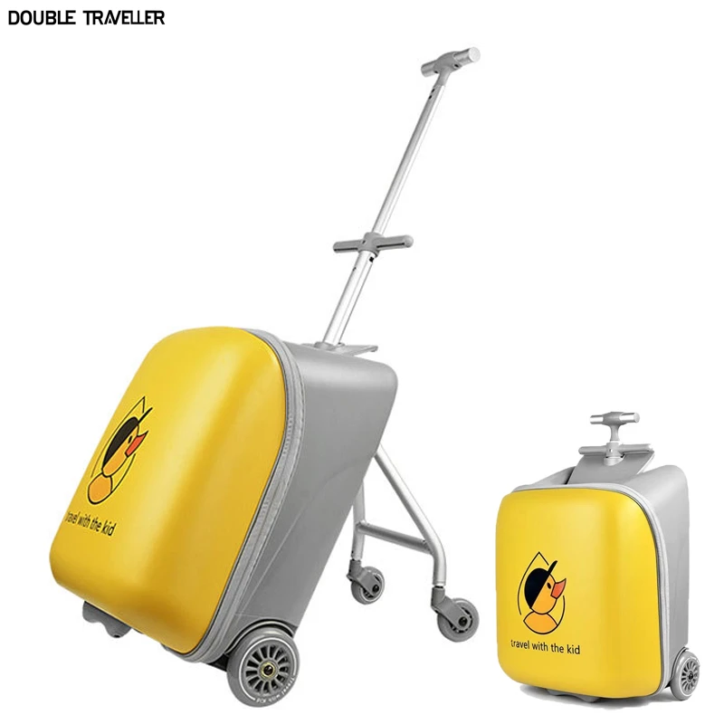 New 2023 Cartoon Trolley Luggage Kids Case Box Suitcase Rolling Carry  Travel - Rolling Luggage - Aliexpress
