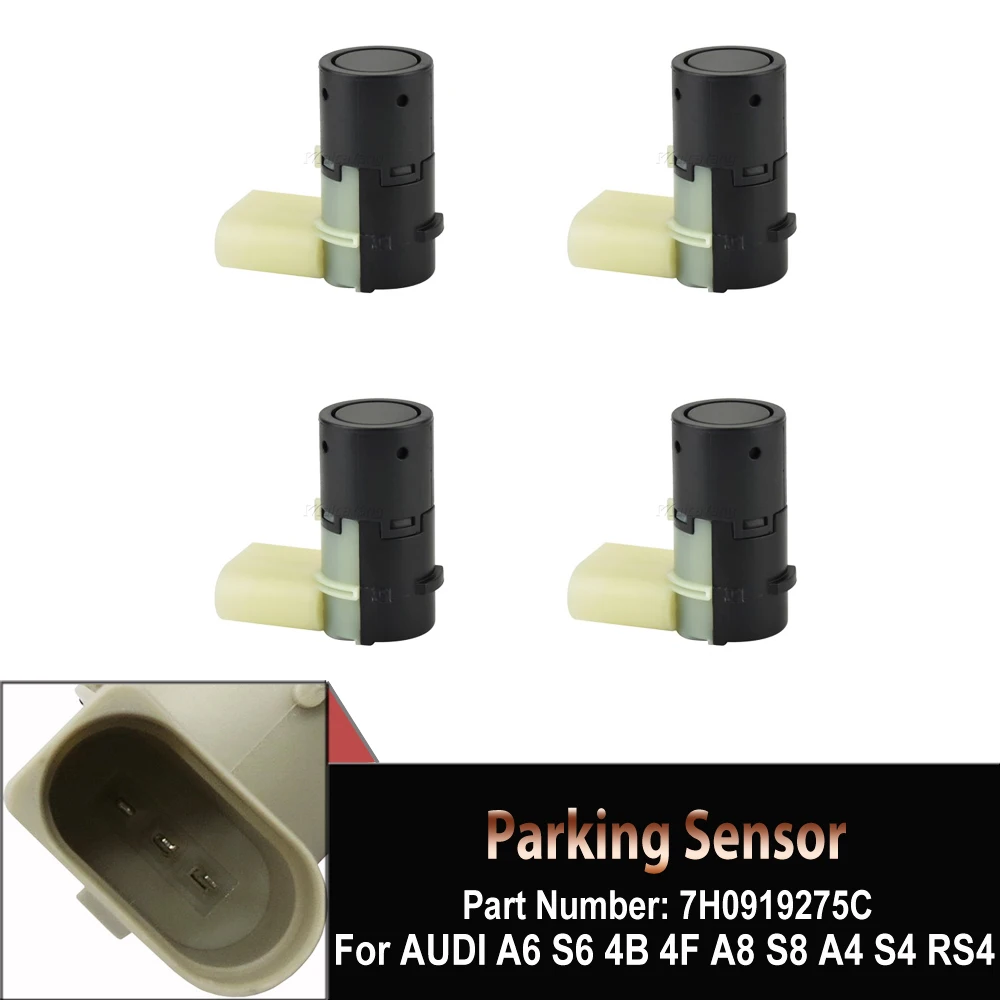 

4 Pcs/lot Car parts Park Assist New PDC Parking Assist Sensor For Audi A4 A6 A8 VW T5 Polo Skoda Octavia 7H0919275C 7H0919275