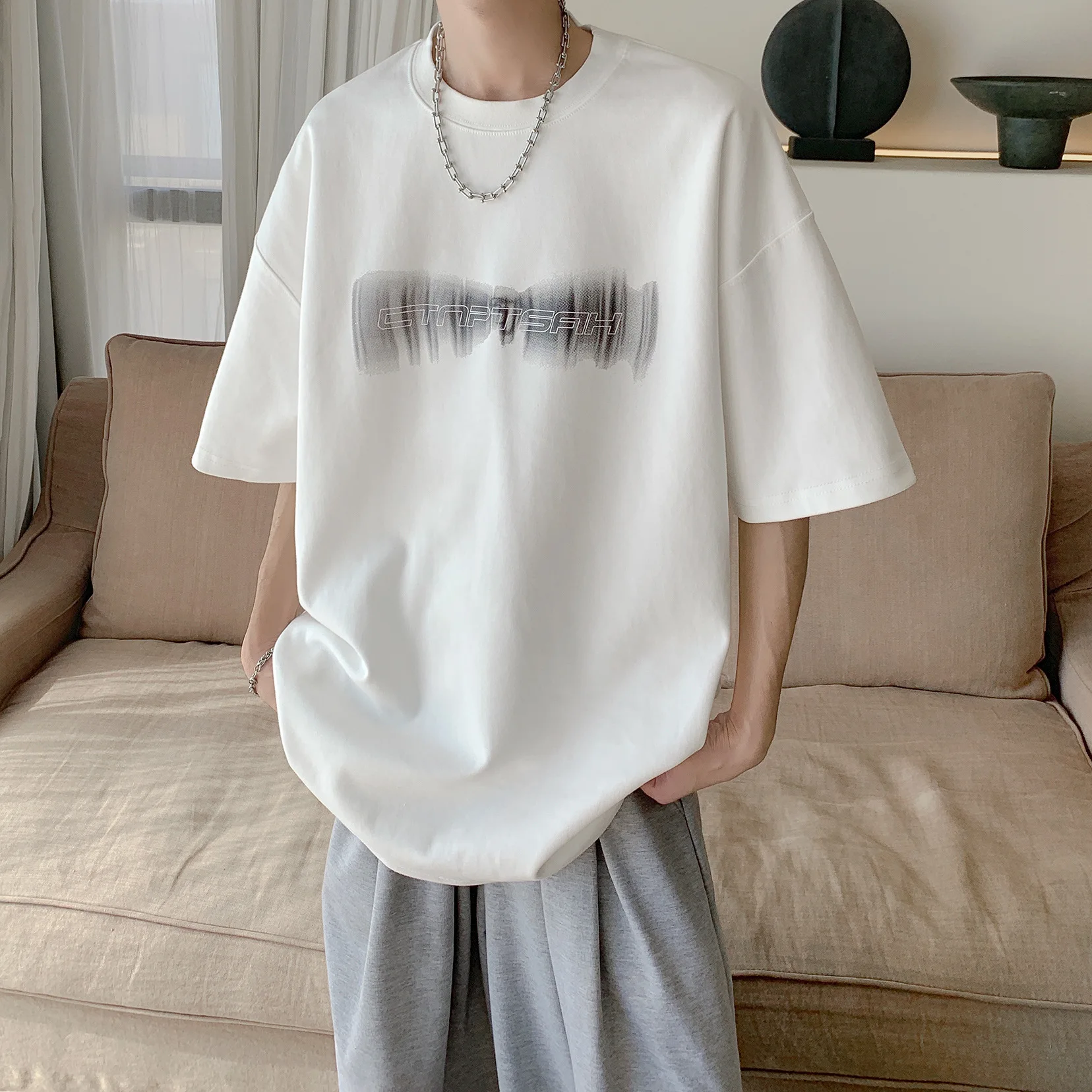 

Y2k Streetwear Fashion Letter Graphic Tee Shirts Retro Loose Harajuku Casual Man Women Oversized T-shirt Casual Loose Male Tops