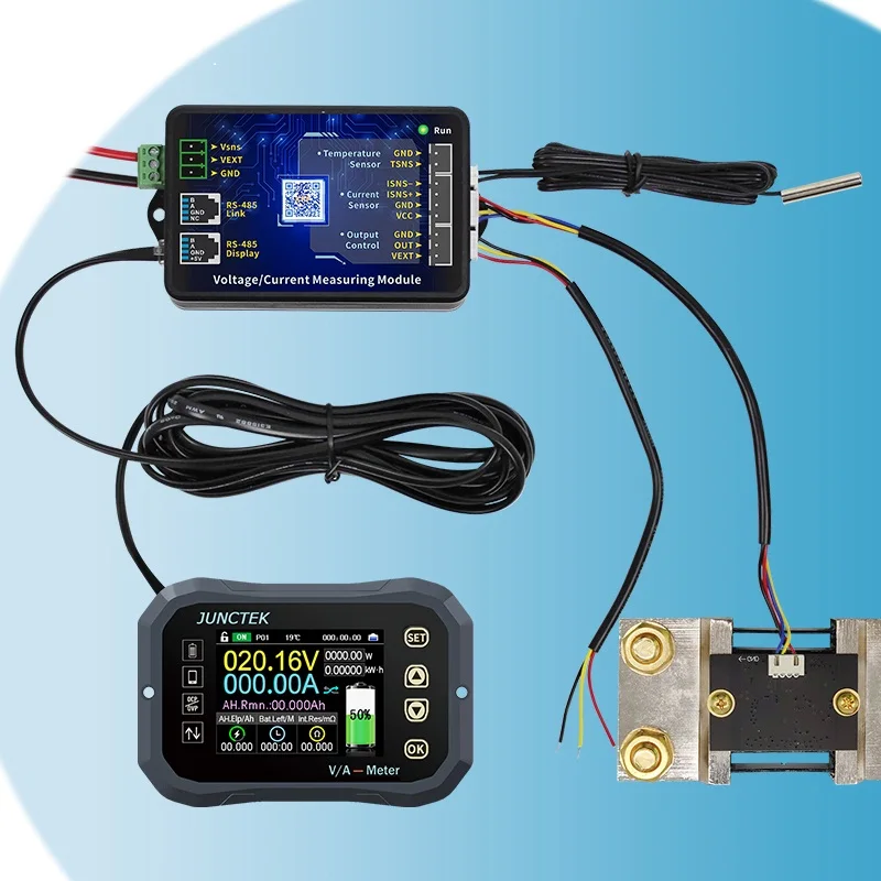 New KH160F KH140F KH110F KH-F Series Coulomb Counter Battery Capacity Monitor Voltage Current Power Meter Lithium Iron Phosphate 5