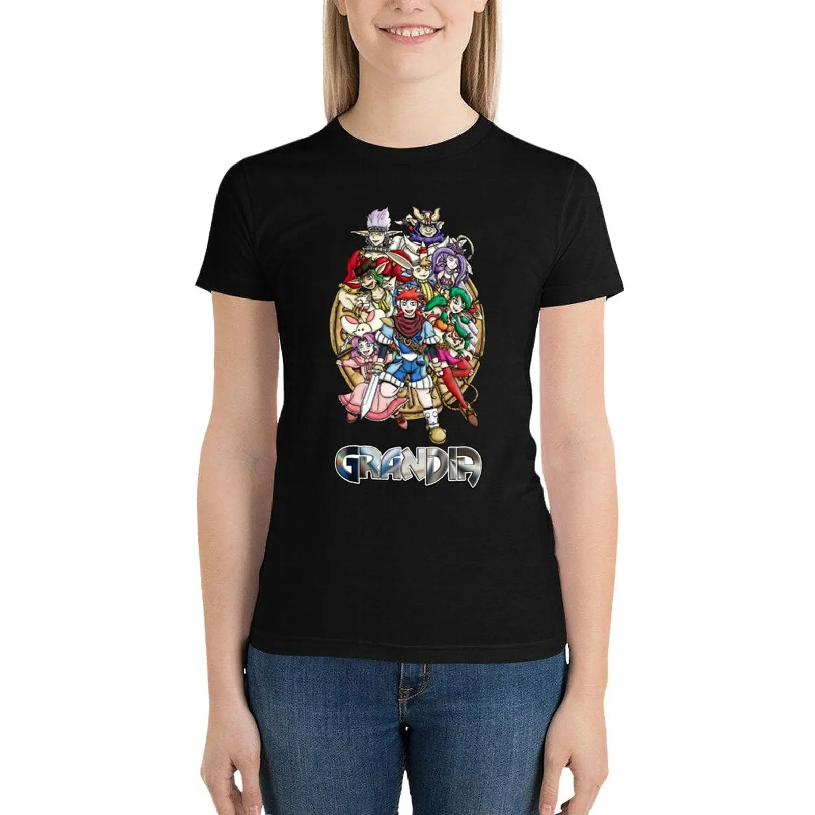

Grandia Heroes T-Shirt female cute clothes cotton t shirts Women