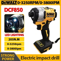 DEWALT DCF850 20V Impact Driver 205NM Brushless Motor Cordless Rechargable Screwdriver Electric Impact Drill Power Tools