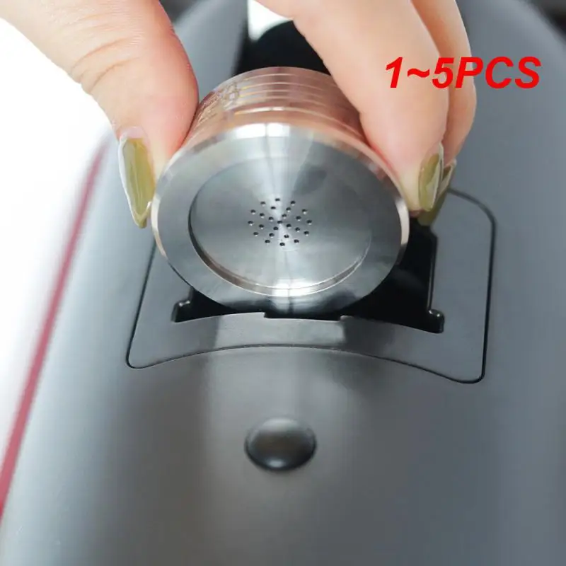 

1~5PCS Stainless Steel Reusable Coffee Capsules Kitchen Reusable Coffee Capsule Cup Filter Compatible For Delta Q Coffee