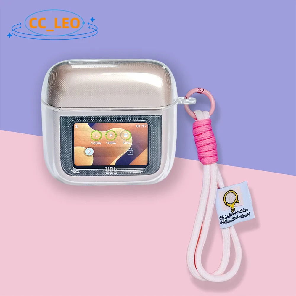 Clear Soft Protective Shockproof Case with Cute Lanyard Pendant