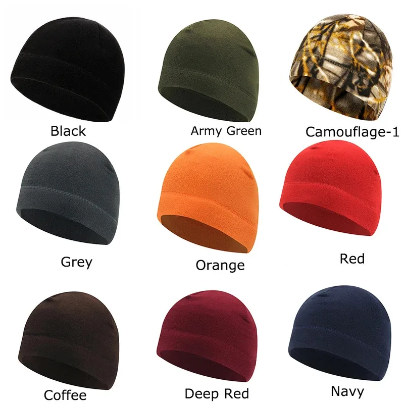 5/1pcs Outdoor Fleece Sports Hat Fishing Cycling Hunting  Tactical Men Women Warm Windproof Winter Camping Hiking Caps