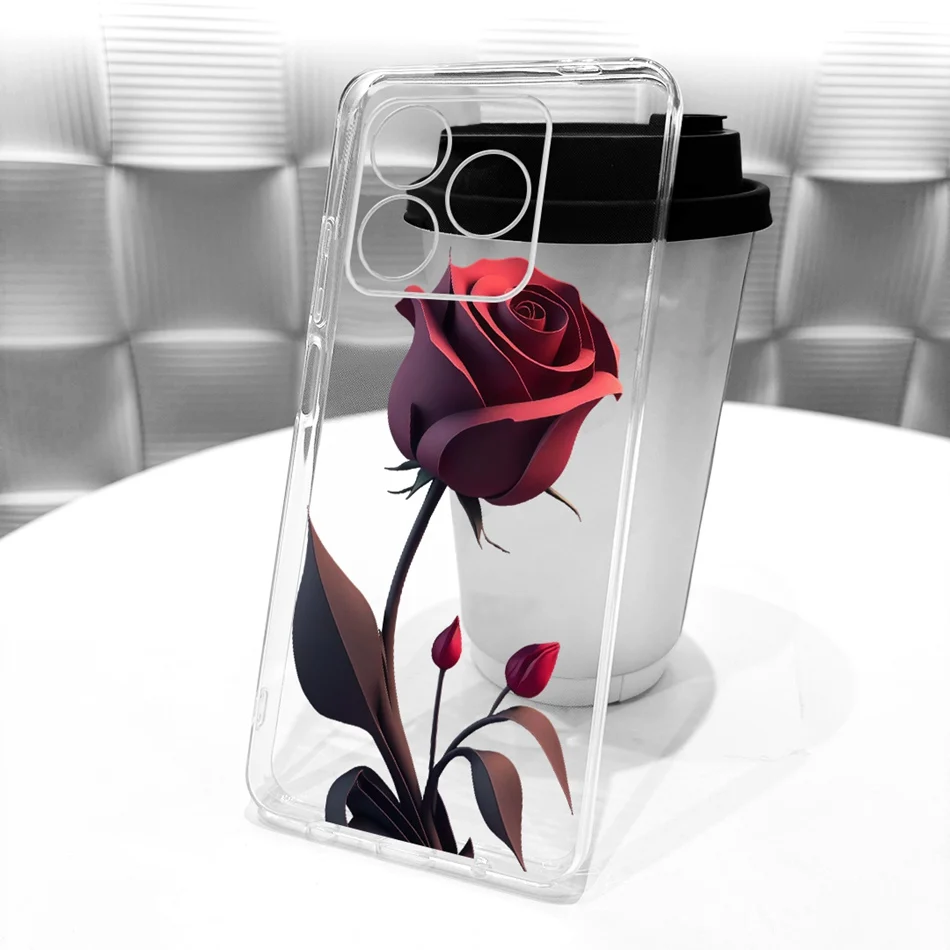 Enhanced Product Title: Sleek Transparent TPU Soft Silicone Phone Case