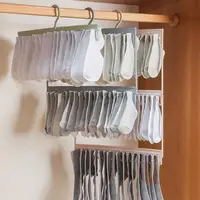 Socks Underwear Drying Rack With Rotatable Hook Strong Load-bearing Windproof Clothes Drying Hanger Rack 2