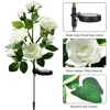 Solar Flower Light 5 Heads Rose Lawn Lamp Pathway Decorative Solar Waterproof for Outdoor Yard Patio Garden Landscape Decor 6