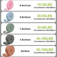 Silicone Pull Up Bands Resistance Bands,5 Resistance Levels Assistance Bands for Fitness Home Gym Working Out, Muscle Training - Image 2