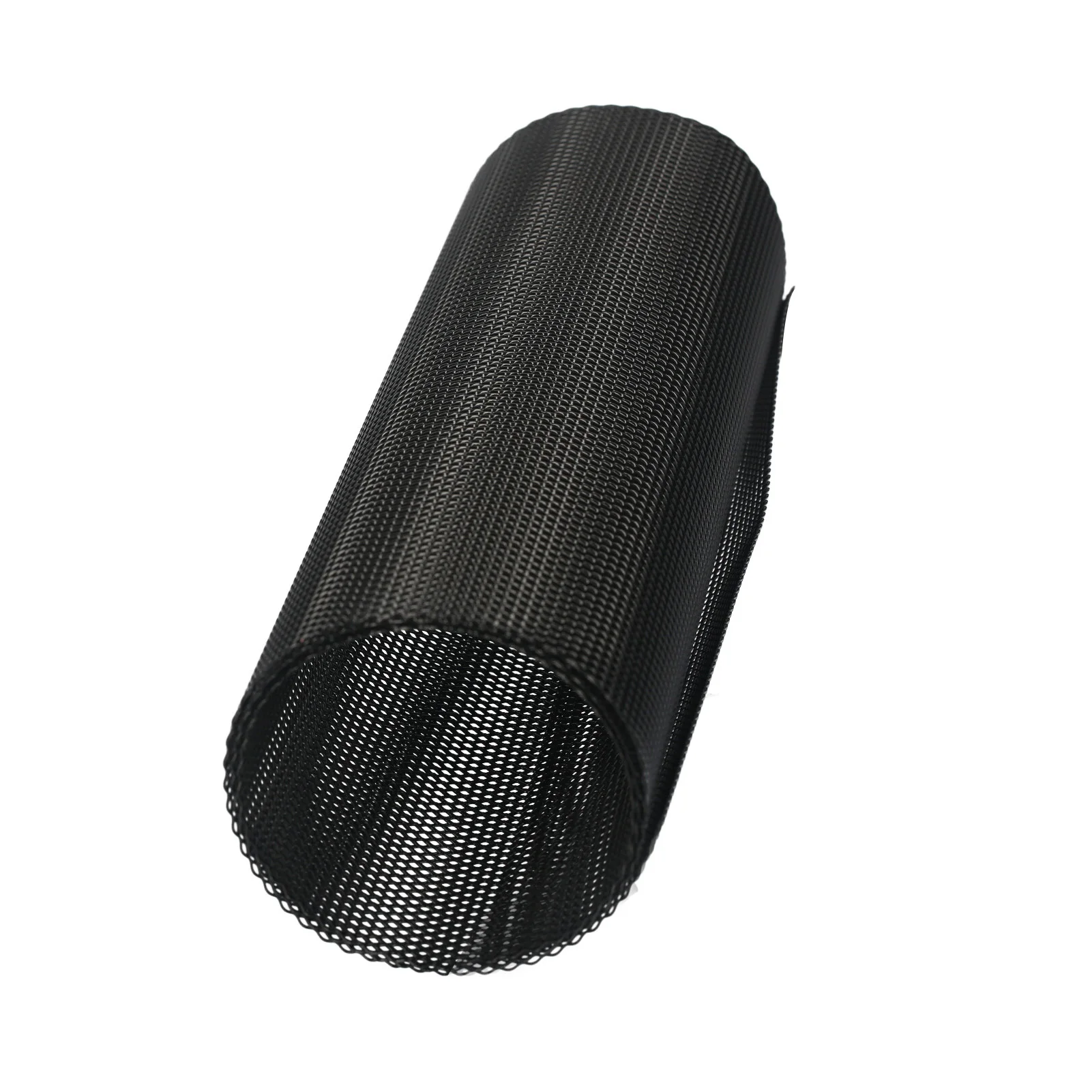 Car Grill Mesh Sheet Black Painted Aluminum Alloy Grille Mesh Roll Automotive Grille Insert Bumper Rhombic Hole Black