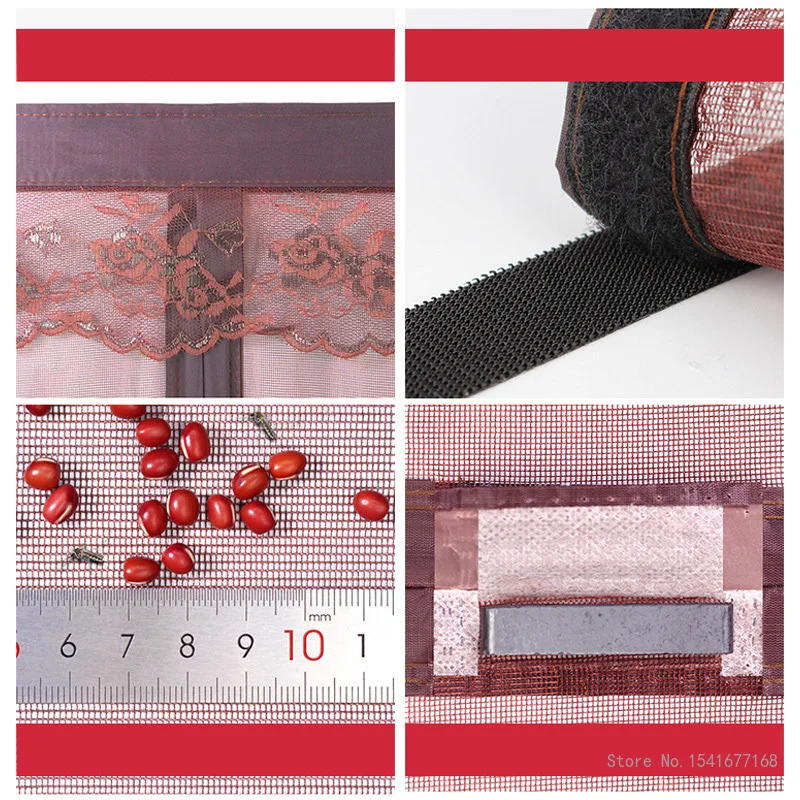 Summer Magnetic Screen Door Curtain Anti Mosquito Net Insect Fly Bug Curtains Automatic Closing Mesh Anti Mosquito Door Curtain