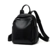 Limited Solid Women Full 100% Genuine Leather Backpacks Black Backpack Soft Skin Travel Functional Student Mochilas Mujer#SC1535 2