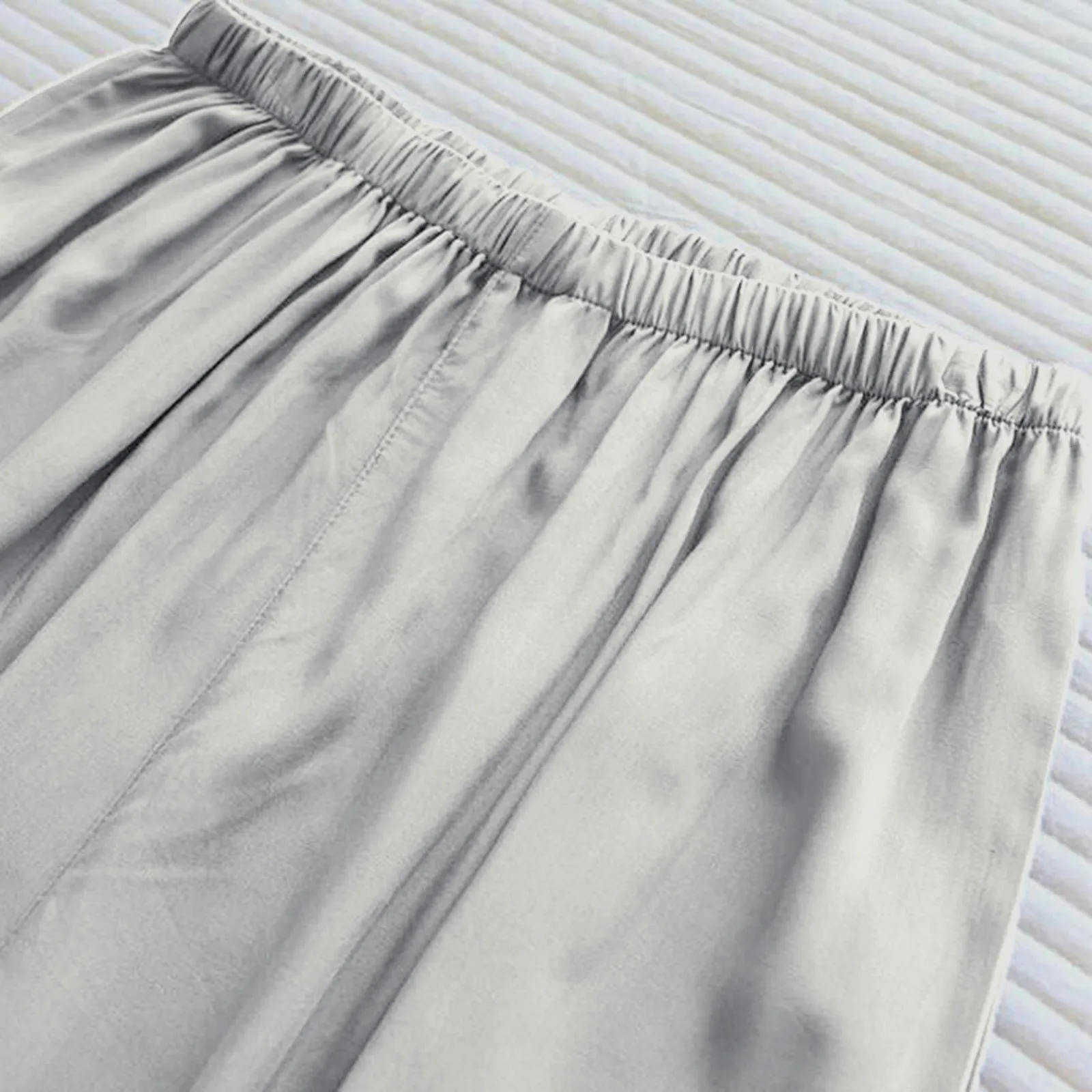 Japanese Homewear Pajamas Vintage Short Sleeve Ties Top Elastic Waist Five-Point Pants Summer Loose Breathable Thin 2 Piece Set