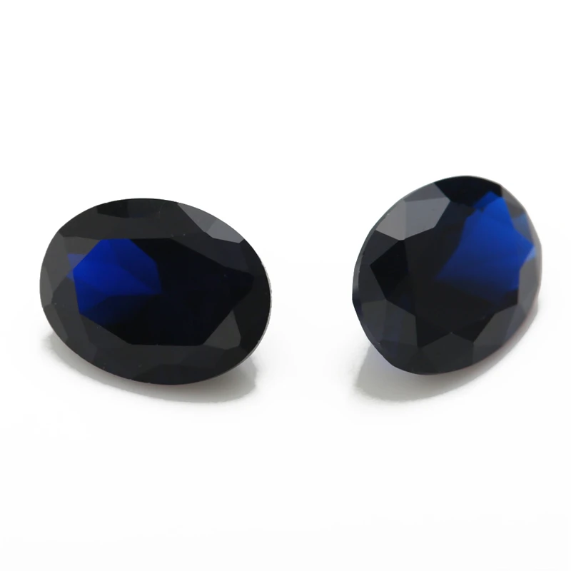 Größe 3x5mm ~ 10x12mm # # # # # # blauer Stein ovaler synthetischer Spinell Edelstein Edelstein für die Schmuck herstellung – Detail 9
