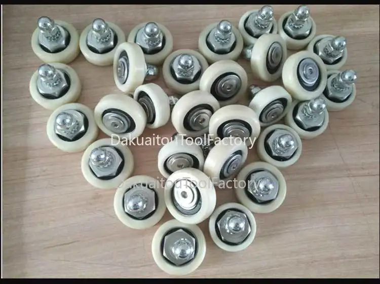 

3 шт./лот аксессуары для деревообрабатывающего оборудования Markov скользящая Настольная пила эксцентриковое колесо прецизионная панельная пила направляющее колесо нейлоновое колесо