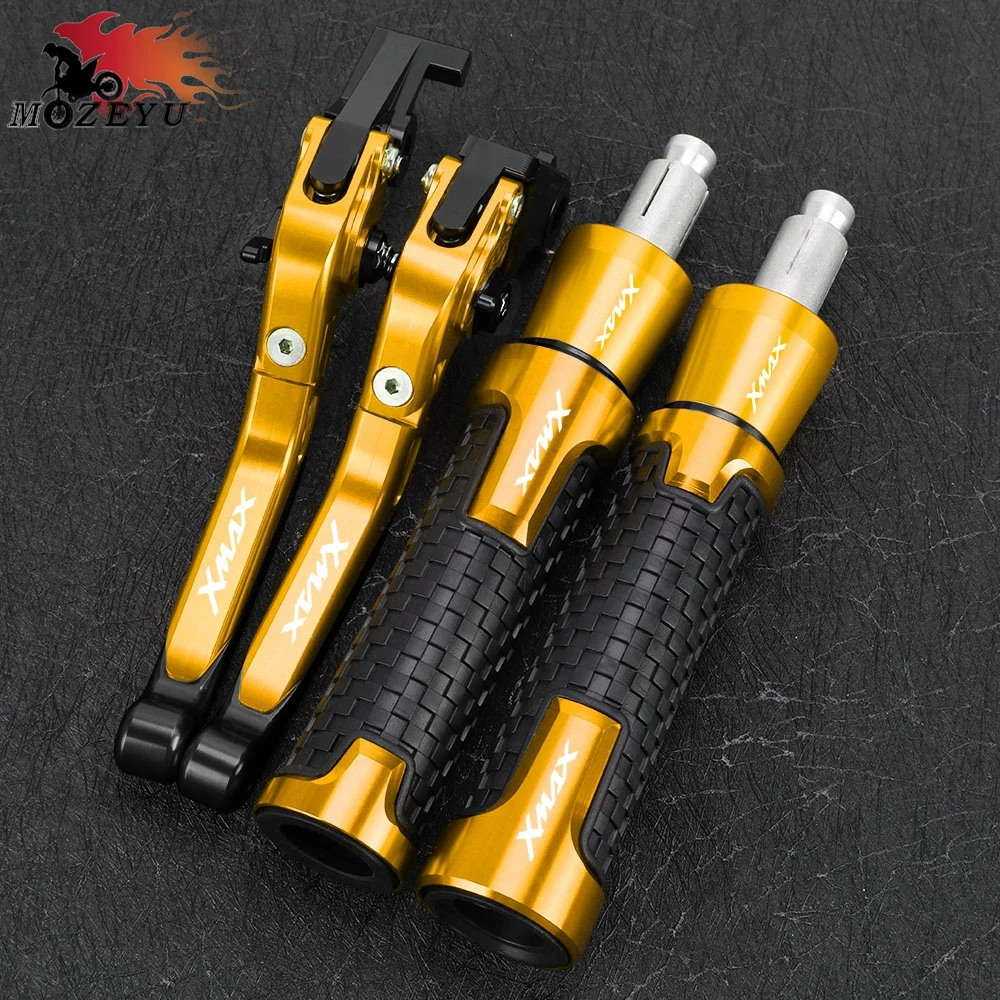 

Motorcycle Accessories Brake Clutch Levers Handlebar Hand Grips Ends For YAMAHA X-MAX X MAX XMAX 125 250 400 2021 2022 2023 2024