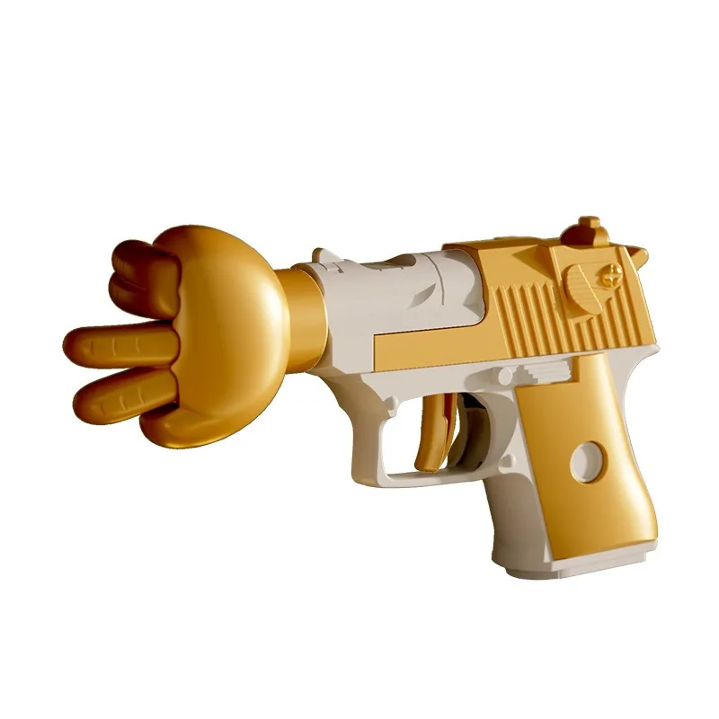 Viral Rock Paper Scissors Shooter Gun - Interactive Tabletop Game with 3-in-1 Action Buttons, Stress Relief Toy