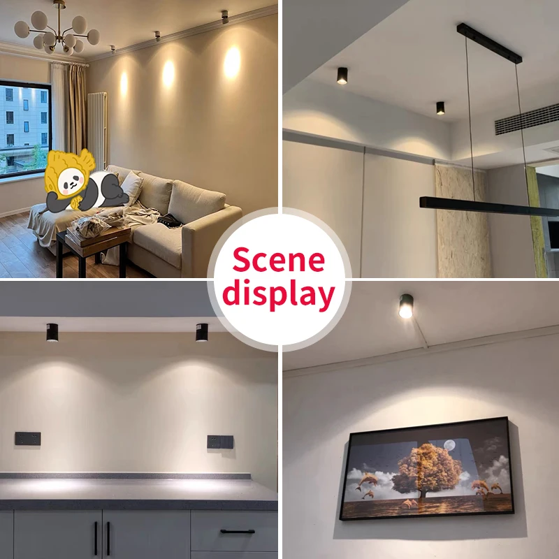 Led Downlight Ceiling Spotlight 220V Surface Mounted 40W 25W Foldable Spot Aluminum Track Light Fixture for Living Room Bedroom Led Downlight Recessed Ceiling Spotlight Ceiling Lamps