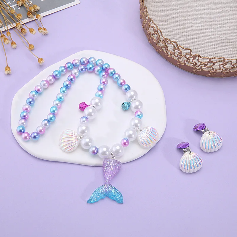 Bijoux Pour Petites Filles, Parure De Bijoux Enfant Sirène