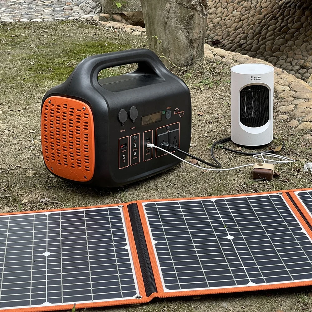 110v 220v 100w/300w/500w 야영 비상 사태 가정 옥외 태양 보조베터리 휴대용 발전소 소형 태양 발전기