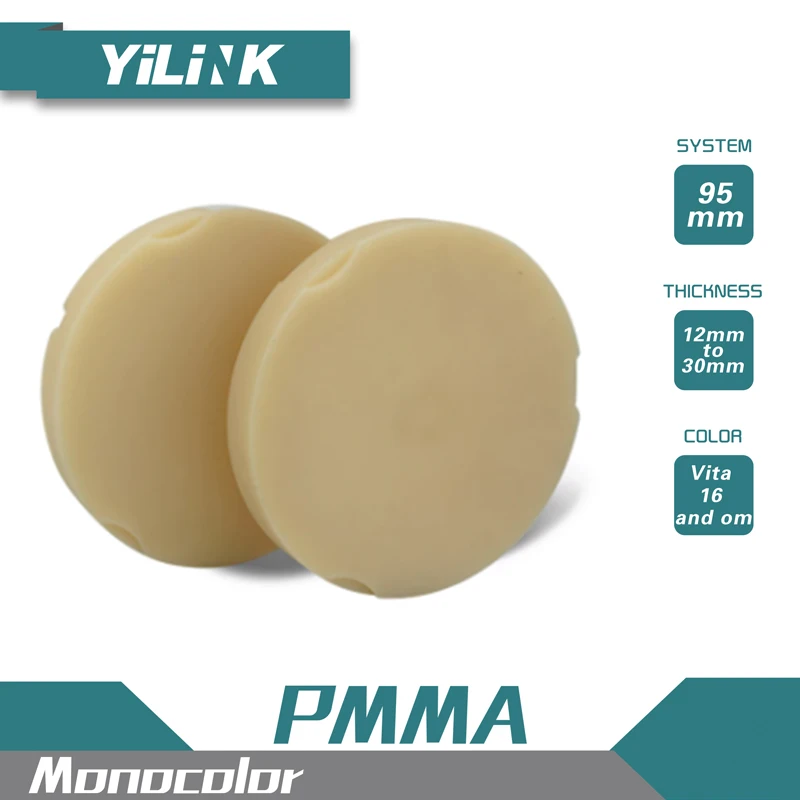 

5 шт., ПММА-блоки Vita 16 и BL1-BL4, открытая система 95, толщина 22 мм