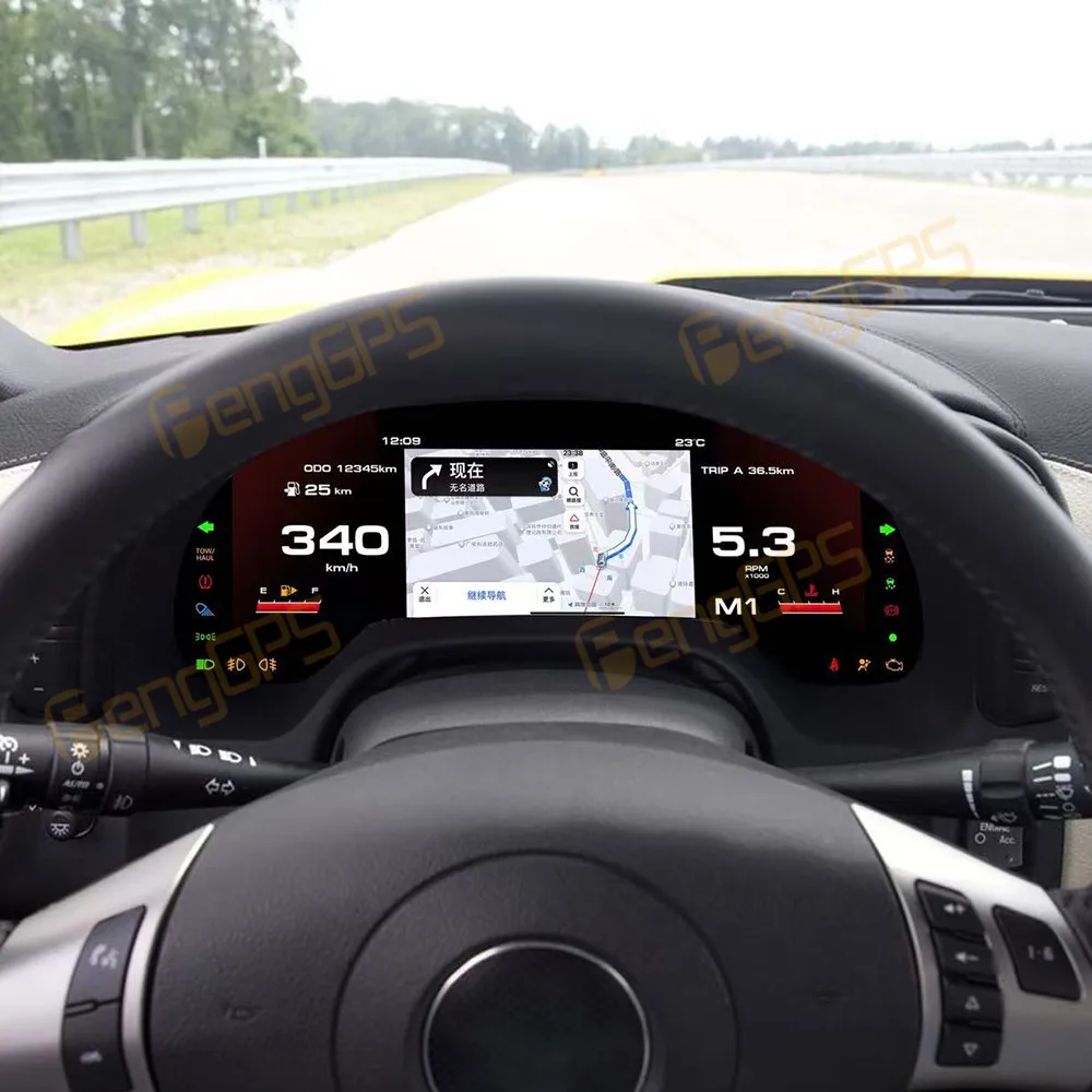 Panel de Instrumentos Digital LCD para Chevrolet Corvette 2005-2013, Velocímetro, Odómetro, Pantalla de Tablero 5