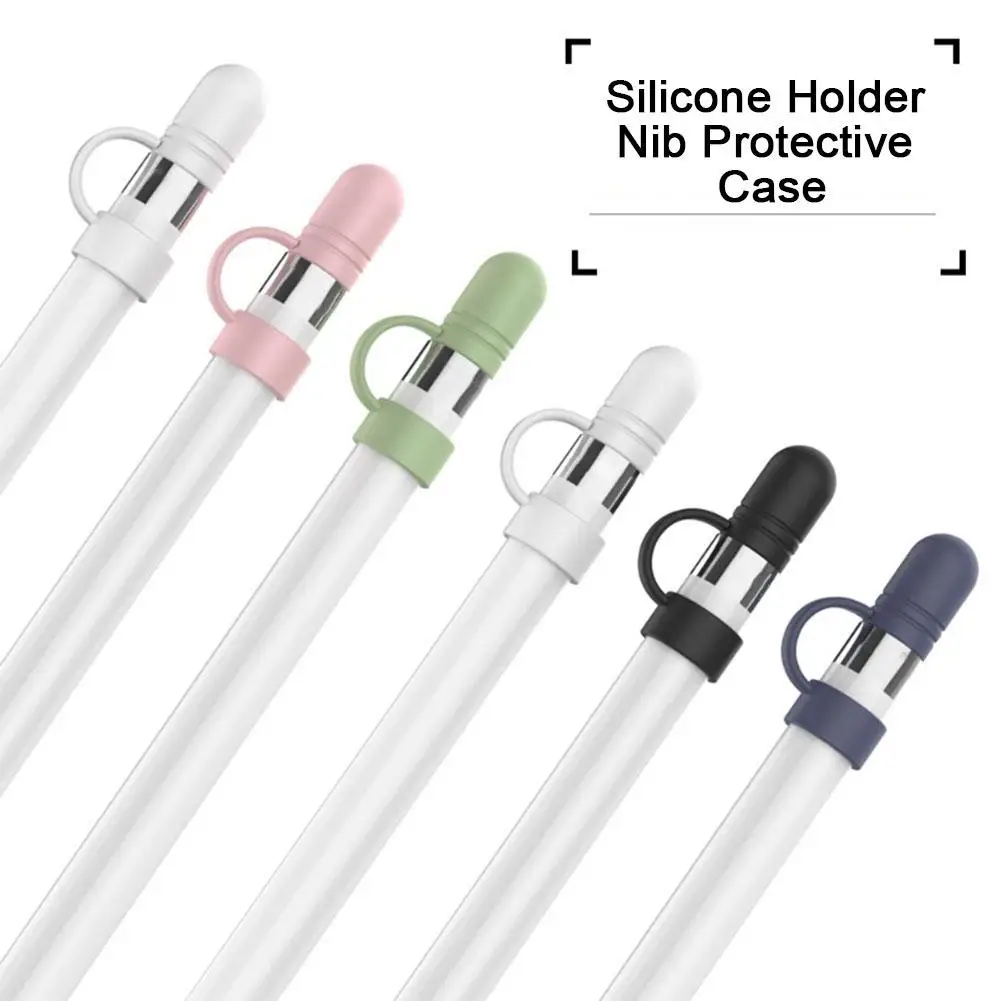 

For Apple Pencil Cap Holder / Nib Cover / Cable Adapter Tether For IPad Pro Pencil Silicone Case Cover 3 In 1 Stylus Access T8M1