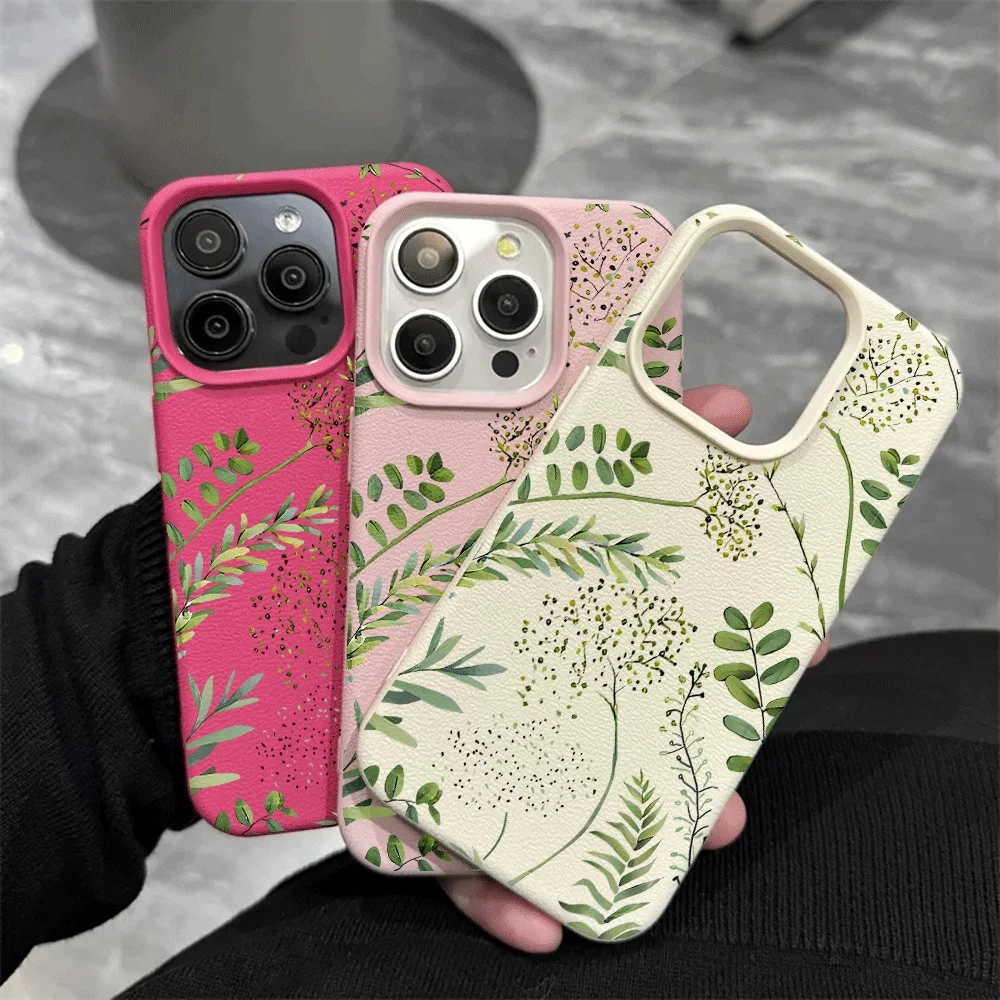 Fern Fronds Silicone Matte Phone Case Cover
