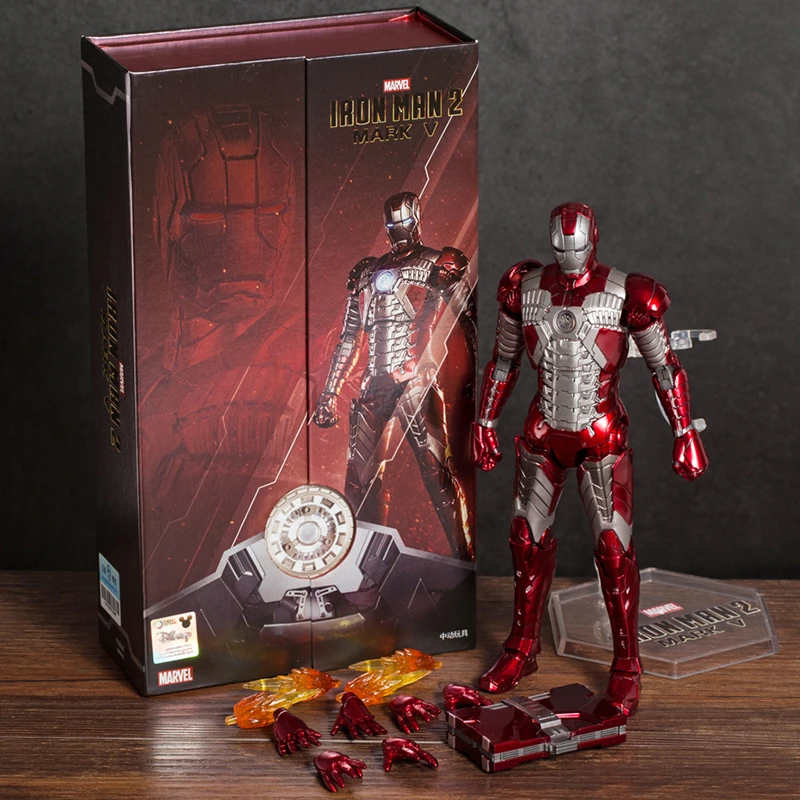 Zd Toys Iron Man Mark V Mk5 Pvc Action 