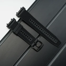 Premium Leather Silicone Strap - Unisex Sports Bracelet Band Loop Accessory - T Rex 2Ultra (Black)