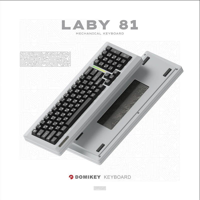 Domikey LABY81 기계식 게이머 키보드 키트, 3 가지 모드, 2.4G 무선 블루투스 키보드 키트, 개스킷 맞춤형 게이밍 키보드 선물