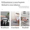 Travel Big Washbasin Folding Washbasin Folding Washbasin Portable Household Compression Basin For Student Dormitory 6