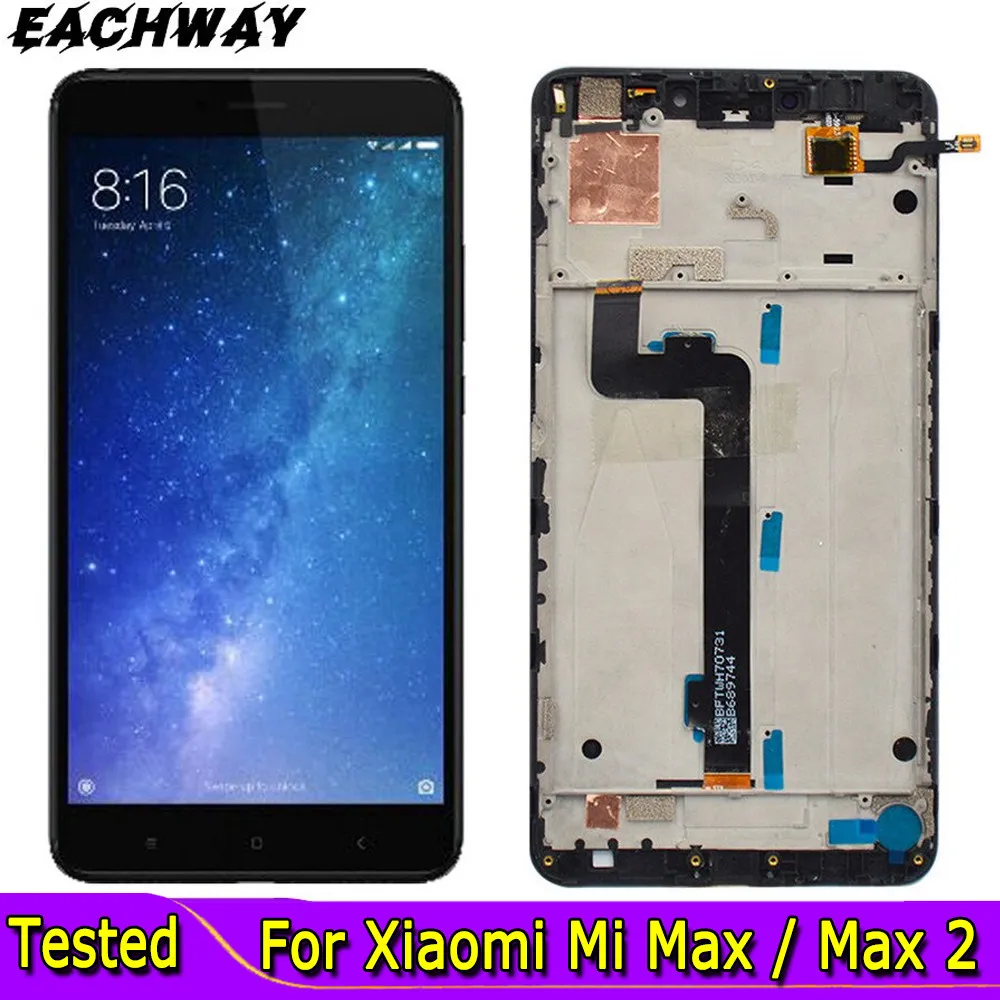 

6.44" LCD For Xiaomi Mi Max LCD Display Touch Screen Digitizer Replacement Parts For Xiaomi Mi Pro LCD MI Max 2 LCD With Frame