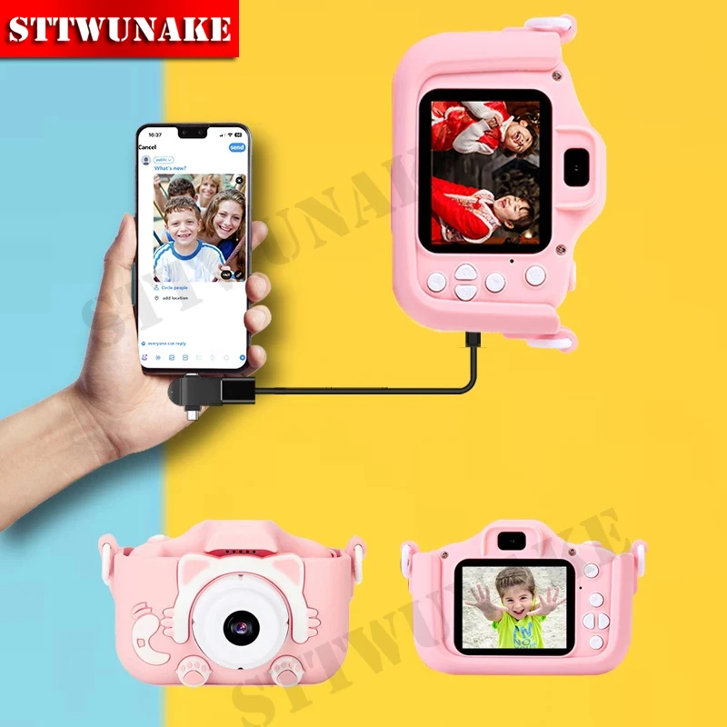 Kids Camera 1080P HD Digital Kids Camera Toys Cartoon Camera For Boy